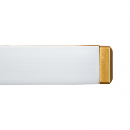 GLOBOSTAR® RENATA 60443 Μοντέρνο Φωτιστικό Τοίχου - Απλίκα Καθρέπτη Μπάνιου LED 12W 1400lm 210° AC 220-240V IP44 Φυσικό Λευκό 4500K - Lumileds SMD Chip & TÜV SÜD Driver - Χρυσό Βούρτσας - Μ60 x Π4 x Υ5.5cm - 3 Χρόνια Εγγύηση GLOBOSTAR® RENATA 60443 Μοντέρνο Φωτιστικό Τοίχου - Απλίκα Καθρέπτη Μπάνιου LED 12W 1400lm 210° AC 220-240V IP44 Φυσικό Λευκό 4500K - Lumileds SMD Chip & TÜV SÜD Driver - Χρυσό Βούρτσας - Μ60 x Π4 x Υ5.5cm - 3 Χρόνια Εγγύηση