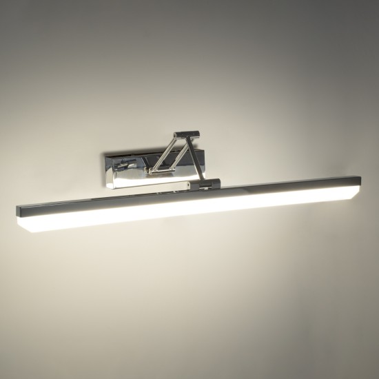GLOBOSTAR® MARA 60447 Μοντέρνο Φωτιστικό Τοίχου - Απλίκα Καθρέπτη Μπάνιου LED 12W 1400lm 120° AC 220-240V IP20 Φυσικό Λευκό 4500K - Lumileds SMD Chip & TÜV SÜD Driver - Νίκελ Χρώμιο - Μ60 x Π15 x Υ13cm - 3 Χρόνια Εγγύηση GLOBOSTAR® MARA 60447 Μοντέρνο Φωτιστικό Τοίχου - Απλίκα Καθρέπτη Μπάνιου LED 12W 1400lm 120° AC 220-240V IP20 Φυσικό Λευκό 4500K - Lumileds SMD Chip & TÜV SÜD Driver - Νίκελ Χρώμιο - Μ60 x Π15 x Υ13cm - 3 Χρόνια Εγγύηση