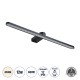 GLOBOSTAR® MEGAN 60448 Μοντέρνο Φωτιστικό Τοίχου - Απλίκα Καθρέπτη Μπάνιου LED 12W 1400lm 120° AC 220-240V IP44 Φυσικό Λευκό 4500K - Lumileds SMD Chip & TÜV SÜD Driver - Μαύρο Ματ - Μ60 x Π12 x Υ4cm - 3 Χρόνια Εγγύηση