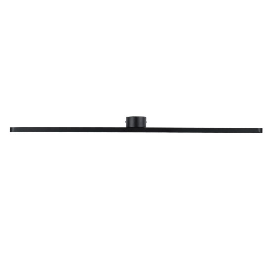 GLOBOSTAR® MEGAN 60448 Μοντέρνο Φωτιστικό Τοίχου - Απλίκα Καθρέπτη Μπάνιου LED 12W 1400lm 120° AC 220-240V IP44 Φυσικό Λευκό 4500K - Lumileds SMD Chip & TÜV SÜD Driver - Μαύρο Ματ - Μ60 x Π12 x Υ4cm - 3 Χρόνια Εγγύηση