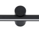 GLOBOSTAR® ROSA 60450 Μοντέρνο Φωτιστικό Τοίχου - Απλίκα Καθρέπτη Μπάνιου LED 12W 1400lm 120° AC 220-240V IP20 Φυσικό Λευκό 4500K - Lumileds SMD Chip & TÜV SÜD Driver - Μαύρο Ματ - Μ60 x Π15 x Υ7cm - 3 Χρόνια Εγγύηση