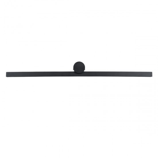 GLOBOSTAR® ROSA 60450 Μοντέρνο Φωτιστικό Τοίχου - Απλίκα Καθρέπτη Μπάνιου LED 12W 1400lm 120° AC 220-240V IP20 Φυσικό Λευκό 4500K - Lumileds SMD Chip & TÜV SÜD Driver - Μαύρο Ματ - Μ60 x Π15 x Υ7cm - 3 Χρόνια Εγγύηση