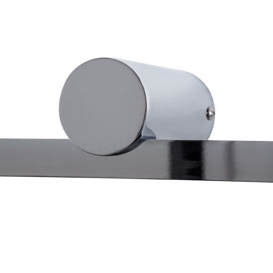 GLOBOSTAR® ROSA 60451 Μοντέρνο Φωτιστικό Τοίχου - Απλίκα Καθρέπτη Μπάνιου LED 12W 1400lm 120° AC 220-240V IP44 Φυσικό Λευκό 4500K - Lumileds SMD Chip & TÜV SÜD Driver - Νίκελ Χρώμιο - Μ60 x Π15 x Υ7cm - 3 Χρόνια Εγγύηση GLOBOSTAR® ROSA 60451 Μοντέρνο Φωτιστικό Τοίχου - Απλίκα Καθρέπτη Μπάνιου LED 12W 1400lm 120° AC 220-240V IP44 Φυσικό Λευκό 4500K - Lumileds SMD Chip & TÜV SÜD Driver - Νίκελ Χρώμιο - Μ60 x Π15 x Υ7cm - 3 Χρόνια Εγγύηση