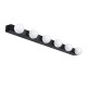 GLOBOSTAR® BELLA 60452 Μοντέρνο Φωτιστικό Τοίχου - Απλίκα Καθρέπτη Μπάνιου LED 18W 2052lm 300° AC 220-240V IP44 Φυσικό Λευκό 4500K - Bridgelux COB Chip & TÜV SÜD Driver - Μαύρο Ματ & Λευκό - Μ70 x Π11 x Υ6cm - 3 Χρόνια Εγγύηση