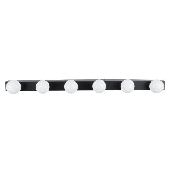GLOBOSTAR® BELLA 60452 Μοντέρνο Φωτιστικό Τοίχου - Απλίκα Καθρέπτη Μπάνιου LED 18W 2052lm 300° AC 220-240V IP44 Φυσικό Λευκό 4500K - Bridgelux COB Chip & TÜV SÜD Driver - Μαύρο Ματ & Λευκό - Μ70 x Π11 x Υ6cm - 3 Χρόνια Εγγύηση