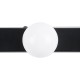 GLOBOSTAR® BELLA 60452 Μοντέρνο Φωτιστικό Τοίχου - Απλίκα Καθρέπτη Μπάνιου LED 18W 2052lm 300° AC 220-240V IP44 Φυσικό Λευκό 4500K - Bridgelux COB Chip & TÜV SÜD Driver - Μαύρο Ματ & Λευκό - Μ70 x Π11 x Υ6cm - 3 Χρόνια Εγγύηση