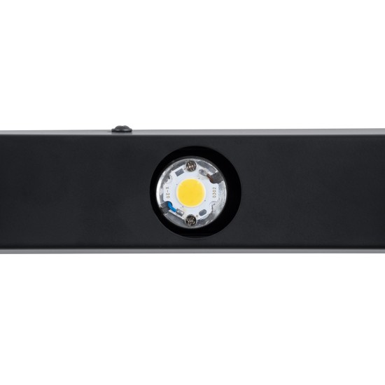 GLOBOSTAR® BELLA 60452 Μοντέρνο Φωτιστικό Τοίχου - Απλίκα Καθρέπτη Μπάνιου LED 18W 2052lm 300° AC 220-240V IP44 Φυσικό Λευκό 4500K - Bridgelux COB Chip & TÜV SÜD Driver - Μαύρο Ματ & Λευκό - Μ70 x Π11 x Υ6cm - 3 Χρόνια Εγγύηση