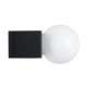 GLOBOSTAR® BELLA 60452 Μοντέρνο Φωτιστικό Τοίχου - Απλίκα Καθρέπτη Μπάνιου LED 18W 2052lm 300° AC 220-240V IP44 Φυσικό Λευκό 4500K - Bridgelux COB Chip & TÜV SÜD Driver - Μαύρο Ματ & Λευκό - Μ70 x Π11 x Υ6cm - 3 Χρόνια Εγγύηση