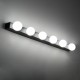 GLOBOSTAR® BELLA 60452 Μοντέρνο Φωτιστικό Τοίχου - Απλίκα Καθρέπτη Μπάνιου LED 18W 2052lm 300° AC 220-240V IP44 Φυσικό Λευκό 4500K - Bridgelux COB Chip & TÜV SÜD Driver - Μαύρο Ματ & Λευκό - Μ70 x Π11 x Υ6cm - 3 Χρόνια Εγγύηση