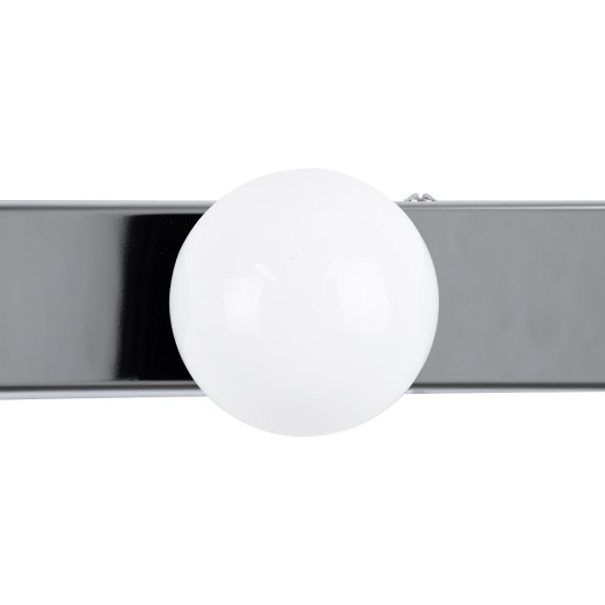 GLOBOSTAR® BELLA 60453 Μοντέρνο Φωτιστικό Τοίχου - Απλίκα Καθρέπτη Μπάνιου LED 18W 2052lm 300° AC 220-240V IP44 Φυσικό Λευκό 4500K - Bridgelux COB Chip & TÜV SÜD Driver - Ασημί & Λευκό - Μ70 x Π11 x Υ6cm - 3 Χρόνια Εγγύηση GLOBOSTAR® BELLA 60453 Μοντέρνο Φωτιστικό Τοίχου - Απλίκα Καθρέπτη Μπάνιου LED 18W 2052lm 300° AC 220-240V IP44 Φυσικό Λευκό 4500K - Bridgelux COB Chip & TÜV SÜD Driver - Ασημί & Λευκό - Μ70 x Π11 x Υ6cm - 3 Χρόνια Εγγύηση
