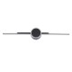GLOBOSTAR® OPAL 60455 Μοντέρνο Φωτιστικό Τοίχου - Απλίκα Καθρέπτη Μπάνιου LED 14W 1600lm 180° AC 220-240V IP44 Φυσικό Λευκό 4500K - Lumileds SMD Chip & TÜV SÜD Driver - Νίκελ Χρώμιο - Μ60 x Π6 x Υ10cm - 3 Χρόνια Εγγύηση