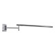 GLOBOSTAR® FRIDA 60458 Μοντέρνο Φωτιστικό Τοίχου - Απλίκα Καθρέπτη Μπάνιου LED 12W 1400lm 120° AC 220-240V IP44 Φυσικό Λευκό 4500K - Lumileds SMD Chip & TÜV SÜD Driver - Νίκελ Χρώμιο - Μ51 x Π25 x Υ10cm - 3 Χρόνια Εγγύηση