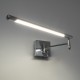 GLOBOSTAR® FRIDA 60458 Μοντέρνο Φωτιστικό Τοίχου - Απλίκα Καθρέπτη Μπάνιου LED 12W 1400lm 120° AC 220-240V IP44 Φυσικό Λευκό 4500K - Lumileds SMD Chip & TÜV SÜD Driver - Νίκελ Χρώμιο - Μ51 x Π25 x Υ10cm - 3 Χρόνια Εγγύηση