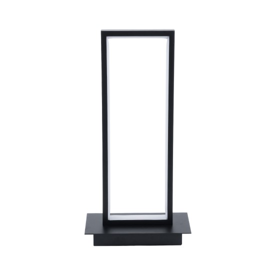 GLOBOSTAR® CORNELIE 60460 Μοντέρνο Επιτραπέζιο Φωτιστικό LED CCT 18W 1980lm 200° AC 220-240V IP20 Ρυθμιζόμενο Λευκό CCT με On/Off 2700K/4500K/6000K - Lumileds SMD Chip - Mαύρο - Μ18 x Π10 x Υ36cm - 3 Χρόνια Εγγύηση