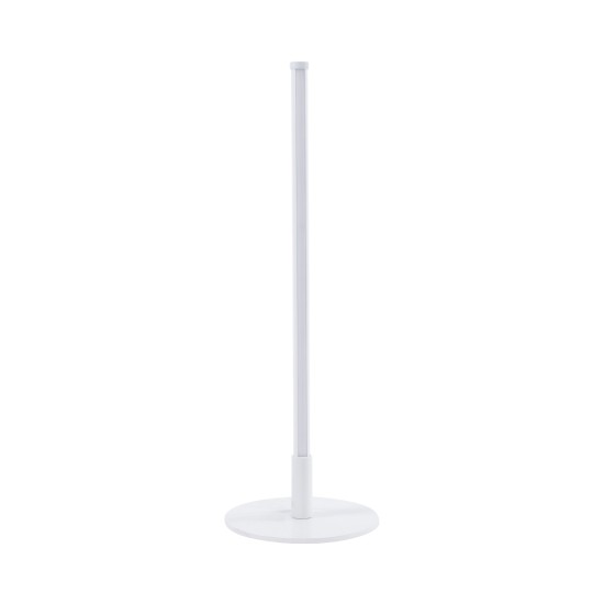 GLOBOSTAR® DALUMA 60468 Μοντέρνο Επιτραπέζιο Φωτιστικό LED 8W 880lm 200° AC 220-240V IP20 Ρυθμιζόμενο Λευκό CCT με On/Off 2700K/4500K/6000K - Lumileds SMD Chip - Λευκό - Μ15 x Π15 x Υ46cm - 3 Χρόνια Εγγύηση