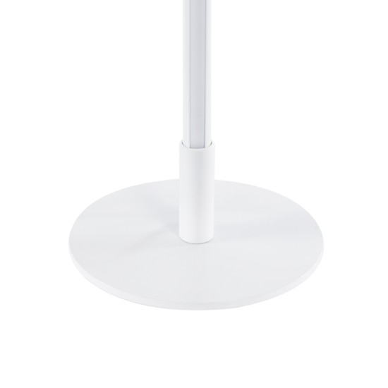 GLOBOSTAR® DALUMA 60468 Μοντέρνο Επιτραπέζιο Φωτιστικό LED 8W 880lm 200° AC 220-240V IP20 Ρυθμιζόμενο Λευκό CCT με On/Off 2700K/4500K/6000K - Lumileds SMD Chip - Λευκό - Μ15 x Π15 x Υ46cm - 3 Χρόνια Εγγύηση