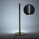 GLOBOSTAR® DALUMA 60469 Μοντέρνο Επιτραπέζιο Φωτιστικό LED 8W 880lm 200° AC 220-240V IP20 Ρυθμιζόμενο Λευκό CCT με On/Off 2700K/4500K/6000K - Lumileds SMD Chip - Χρυσό - Μ15 x Π15 x Υ46cm - 3 Χρόνια Εγγύηση