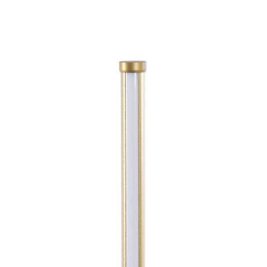 GLOBOSTAR® DALUMA 60469 Μοντέρνο Επιτραπέζιο Φωτιστικό LED 8W 880lm 200° AC 220-240V IP20 Ρυθμιζόμενο Λευκό CCT με On/Off 2700K/4500K/6000K - Lumileds SMD Chip - Χρυσό - Μ15 x Π15 x Υ46cm - 3 Χρόνια Εγγύηση