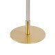 GLOBOSTAR® DALUMA 60469 Μοντέρνο Επιτραπέζιο Φωτιστικό LED 8W 880lm 200° AC 220-240V IP20 Ρυθμιζόμενο Λευκό CCT με On/Off 2700K/4500K/6000K - Lumileds SMD Chip - Χρυσό - Μ15 x Π15 x Υ46cm - 3 Χρόνια Εγγύηση