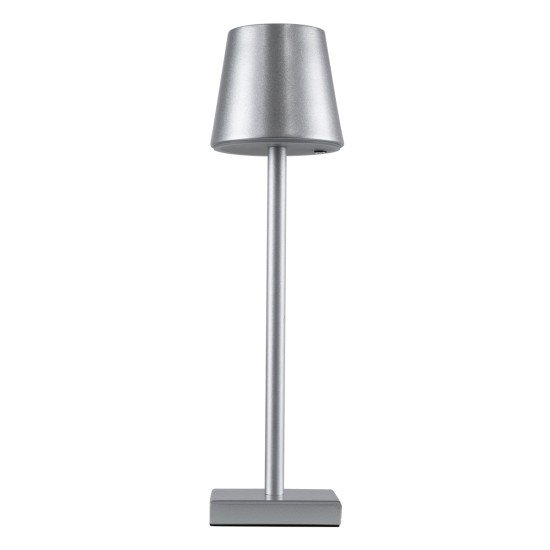 GLOBOSTAR® NEGA 60476 Μοντέρνο Επιτραπέζιο Φωτιστικό LED 2.2W 154lm 360° DC 5V με USB με Επαναφορτιζόμενη Μπαταρία Li-ion 3.7V 4000mAh IP20 Θερμό Λευκό 2700K με Αφή Dimmable - Lumileds SMD Chip - Ασημί - Μ10 x Π10 x Υ39cm - 2 Χρόνια Εγγύηση GLOBOSTAR® NEGA 60476 Μοντέρνο Επιτραπέζιο Φωτιστικό LED 2.2W 154lm 360° DC 5V με USB με Επαναφορτιζόμενη Μπαταρία Li-ion 3.7V 4000mAh IP20 Θερμό Λευκό 2700K με Αφή Dimmable - Lumileds SMD Chip - Ασημί - Μ10 x Π10 x Υ39cm - 2 Χρόνια Εγγύηση