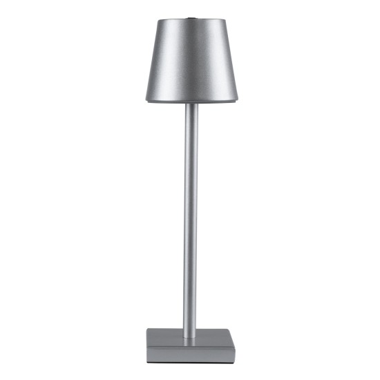 GLOBOSTAR® NEGA 60476 Μοντέρνο Επιτραπέζιο Φωτιστικό LED 2.2W 154lm 360° DC 5V με USB με Επαναφορτιζόμενη Μπαταρία Li-ion 3.7V 4000mAh IP20 Θερμό Λευκό 2700K με Αφή Dimmable - Lumileds SMD Chip - Ασημί - Μ10 x Π10 x Υ39cm - 2 Χρόνια Εγγύηση GLOBOSTAR® NEGA 60476 Μοντέρνο Επιτραπέζιο Φωτιστικό LED 2.2W 154lm 360° DC 5V με USB με Επαναφορτιζόμενη Μπαταρία Li-ion 3.7V 4000mAh IP20 Θερμό Λευκό 2700K με Αφή Dimmable - Lumileds SMD Chip - Ασημί - Μ10 x Π10 x Υ39cm - 2 Χρόνια Εγγύηση