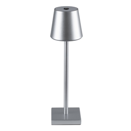 GLOBOSTAR® NEGA 60476 Μοντέρνο Επιτραπέζιο Φωτιστικό LED 2.2W 154lm 360° DC 5V με USB με Επαναφορτιζόμενη Μπαταρία Li-ion 3.7V 4000mAh IP20 Θερμό Λευκό 2700K με Αφή Dimmable - Lumileds SMD Chip - Ασημί - Μ10 x Π10 x Υ39cm - 2 Χρόνια Εγγύηση GLOBOSTAR® NEGA 60476 Μοντέρνο Επιτραπέζιο Φωτιστικό LED 2.2W 154lm 360° DC 5V με USB με Επαναφορτιζόμενη Μπαταρία Li-ion 3.7V 4000mAh IP20 Θερμό Λευκό 2700K με Αφή Dimmable - Lumileds SMD Chip - Ασημί - Μ10 x Π10 x Υ39cm - 2 Χρόνια Εγγύηση