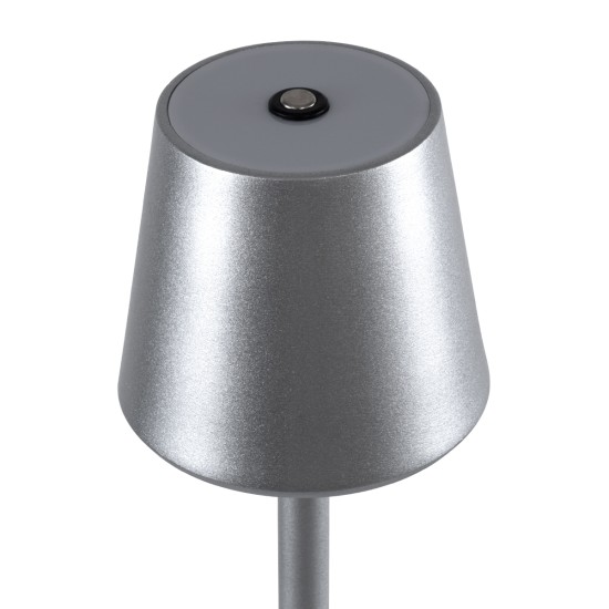 GLOBOSTAR® NEGA 60476 Μοντέρνο Επιτραπέζιο Φωτιστικό LED 2.2W 154lm 360° DC 5V με USB με Επαναφορτιζόμενη Μπαταρία Li-ion 3.7V 4000mAh IP20 Θερμό Λευκό 2700K με Αφή Dimmable - Lumileds SMD Chip - Ασημί - Μ10 x Π10 x Υ39cm - 2 Χρόνια Εγγύηση GLOBOSTAR® NEGA 60476 Μοντέρνο Επιτραπέζιο Φωτιστικό LED 2.2W 154lm 360° DC 5V με USB με Επαναφορτιζόμενη Μπαταρία Li-ion 3.7V 4000mAh IP20 Θερμό Λευκό 2700K με Αφή Dimmable - Lumileds SMD Chip - Ασημί - Μ10 x Π10 x Υ39cm - 2 Χρόνια Εγγύηση