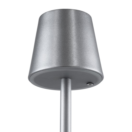 GLOBOSTAR® NEGA 60476 Μοντέρνο Επιτραπέζιο Φωτιστικό LED 2.2W 154lm 360° DC 5V με USB με Επαναφορτιζόμενη Μπαταρία Li-ion 3.7V 4000mAh IP20 Θερμό Λευκό 2700K με Αφή Dimmable - Lumileds SMD Chip - Ασημί - Μ10 x Π10 x Υ39cm - 2 Χρόνια Εγγύηση GLOBOSTAR® NEGA 60476 Μοντέρνο Επιτραπέζιο Φωτιστικό LED 2.2W 154lm 360° DC 5V με USB με Επαναφορτιζόμενη Μπαταρία Li-ion 3.7V 4000mAh IP20 Θερμό Λευκό 2700K με Αφή Dimmable - Lumileds SMD Chip - Ασημί - Μ10 x Π10 x Υ39cm - 2 Χρόνια Εγγύηση