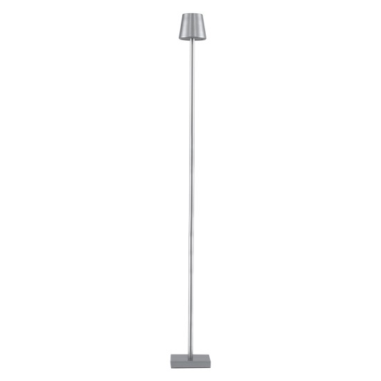 GLOBOSTAR® NEGA 60480 Μοντέρνο Επιδαπέδιο Φωτιστικό LED 2.2W 154lm 360° DC 5V με USB 2.0 με Επαναφορτιζόμενη Μπαταρία Li-ion 3.7V 4000mAh IP44 Θερμό Λευκό 2700K με Αφή Dimmable - Lumileds SMD Chip - Ασημί - Μ10 x Π10 x Υ135cm - 2 Χρόνια Εγγύηση GLOBOSTAR® NEGA 60480 Μοντέρνο Επιδαπέδιο Φωτιστικό LED 2.2W 154lm 360° DC 5V με USB 2.0 με Επαναφορτιζόμενη Μπαταρία Li-ion 3.7V 4000mAh IP44 Θερμό Λευκό 2700K με Αφή Dimmable - Lumileds SMD Chip - Ασημί - Μ10 x Π10 x Υ135cm - 2 Χρόνια Εγγύηση