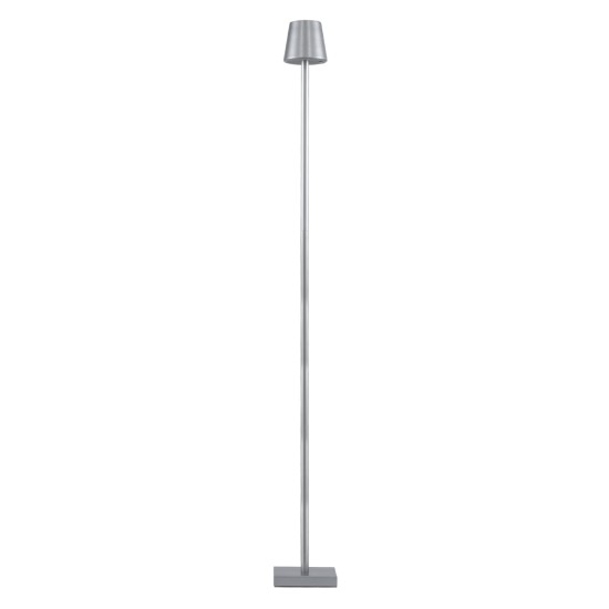 GLOBOSTAR® NEGA 60480 Μοντέρνο Επιδαπέδιο Φωτιστικό LED 2.2W 154lm 360° DC 5V με USB 2.0 με Επαναφορτιζόμενη Μπαταρία Li-ion 3.7V 4000mAh IP44 Θερμό Λευκό 2700K με Αφή Dimmable - Lumileds SMD Chip - Ασημί - Μ10 x Π10 x Υ135cm - 2 Χρόνια Εγγύηση GLOBOSTAR® NEGA 60480 Μοντέρνο Επιδαπέδιο Φωτιστικό LED 2.2W 154lm 360° DC 5V με USB 2.0 με Επαναφορτιζόμενη Μπαταρία Li-ion 3.7V 4000mAh IP44 Θερμό Λευκό 2700K με Αφή Dimmable - Lumileds SMD Chip - Ασημί - Μ10 x Π10 x Υ135cm - 2 Χρόνια Εγγύηση