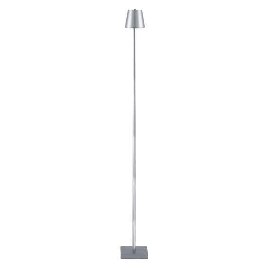 GLOBOSTAR® NEGA 60480 Μοντέρνο Επιδαπέδιο Φωτιστικό LED 2.2W 154lm 360° DC 5V με USB 2.0 με Επαναφορτιζόμενη Μπαταρία Li-ion 3.7V 4000mAh IP44 Θερμό Λευκό 2700K με Αφή Dimmable - Lumileds SMD Chip - Ασημί - Μ10 x Π10 x Υ135cm - 2 Χρόνια Εγγύηση GLOBOSTAR® NEGA 60480 Μοντέρνο Επιδαπέδιο Φωτιστικό LED 2.2W 154lm 360° DC 5V με USB 2.0 με Επαναφορτιζόμενη Μπαταρία Li-ion 3.7V 4000mAh IP44 Θερμό Λευκό 2700K με Αφή Dimmable - Lumileds SMD Chip - Ασημί - Μ10 x Π10 x Υ135cm - 2 Χρόνια Εγγύηση