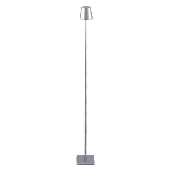 GLOBOSTAR® NEGA 60480 Μοντέρνο Επιδαπέδιο Φωτιστικό LED 2.2W 154lm 360° DC 5V με USB 2.0 με Επαναφορτιζόμενη Μπαταρία Li-ion 3.7V 4000mAh IP44 Θερμό Λευκό 2700K με Αφή Dimmable - Lumileds SMD Chip - Ασημί - Μ10 x Π10 x Υ135cm - 2 Χρόνια Εγγύηση GLOBOSTAR® NEGA 60480 Μοντέρνο Επιδαπέδιο Φωτιστικό LED 2.2W 154lm 360° DC 5V με USB 2.0 με Επαναφορτιζόμενη Μπαταρία Li-ion 3.7V 4000mAh IP44 Θερμό Λευκό 2700K με Αφή Dimmable - Lumileds SMD Chip - Ασημί - Μ10 x Π10 x Υ135cm - 2 Χρόνια Εγγύηση