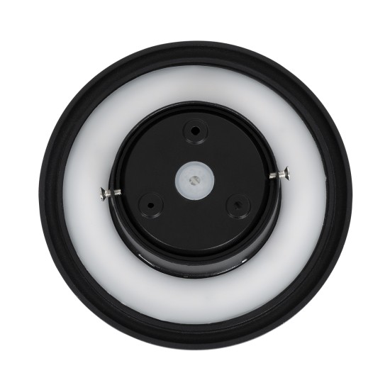 GLOBOSTAR® HELIO-R 60492 Μοντέρνο Φωτιστικό Τοίχου - Απλίκα LED 7W 840lm 120° AC 220-240V Αδιάβροχο IP65 Φυσικό Λευκό 4500K - Lumileds SMD Chip & TÜV SÜD Driver - Μαύρο Ματ - Μ16 x Π16 x Υ5cm - 5 Χρόνια Εγγύηση