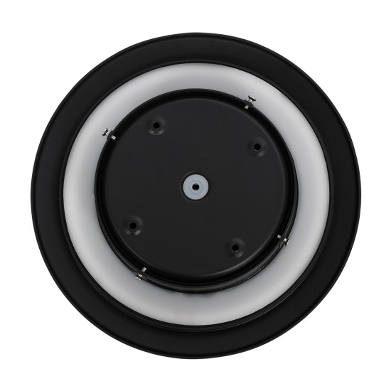 GLOBOSTAR® HELIO-R 60494 Μοντέρνο Φωτιστικό Τοίχου - Απλίκα LED 12W 1440lm 120° AC 220-240V Αδιάβροχο IP65 Φυσικό Λευκό 4500K - Lumileds SMD Chip & TÜV SÜD Driver - Μαύρο Ματ - Μ26 x Π26 x Υ5cm - 5 Χρόνια Εγγύηση