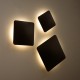 GLOBOSTAR® HELIO-S 60495 Μοντέρνο Φωτιστικό Τοίχου - Απλίκα LED 7W 840lm 120° AC 220-240V Αδιάβροχο IP65 Φυσικό Λευκό 4500K - Lumileds SMD Chip & TÜV SÜD Driver - Μαύρο Ματ - Μ16 x Π5 x Υ16cm - 5 Χρόνια Εγγύηση