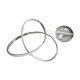GLOBOSTAR® DEXTER 60498 Μοντέρνο Κρεμαστό Φωτιστικό Οροφής LED 72W 8064lm 300° AC 220-240V IP20 Ρυθμιζόμενο Λευκό CCT με Χειριστήριο από 2700K έως 6000K Dimmable - Lumileds SMD Chip - Νίκελ Βούρτσας - Μ56 x Π56 x Υ14cm - 3 Χρόνια Εγγύηση