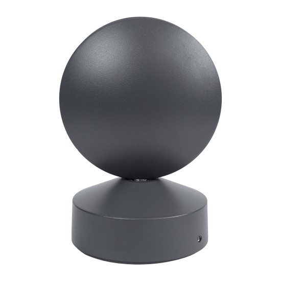 GLOBOSTAR® ZERODA 60597 Μοντέρνο Φωτιστικό Τοίχου - Απλίκα LED 9W 1035lm 3°/360° AC 220-240V Αδιάβροχο IP65 Θερμό Λευκό 2700K - CREE XPE Chip & TÜV SÜD Driver - Γκρι Ανθρακί Ματ - Μ11 x Π10 x Υ16cm - 5 Χρόνια Εγγύηση GLOBOSTAR® ZERODA 60597 Μοντέρνο Φωτιστικό Τοίχου - Απλίκα LED 9W 1035lm 3°/360° AC 220-240V Αδιάβροχο IP65 Θερμό Λευκό 2700K - CREE XPE Chip & TÜV SÜD Driver - Γκρι Ανθρακί Ματ - Μ11 x Π10 x Υ16cm - 5 Χρόνια Εγγύηση