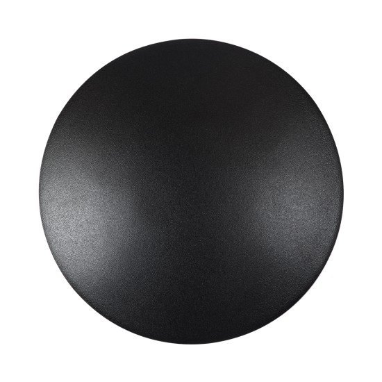 GLOBOSTAR® HELIO-R 60659 Μοντέρνο Φωτιστικό Τοίχου - Απλίκα LED 7W 700lm 120° AC 220-240V Αδιάβροχο IP65 Θερμό Λευκό 2700K - Lumileds SMD Chip & TÜV SÜD Driver - Μαύρο Ματ - Μ16 x Π5 x Υ16cm - 5 Χρόνια Εγγύηση