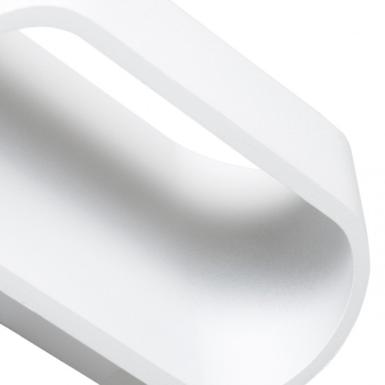 GLOBOSTAR® EDEN 60665 Μοντέρνο Φωτιστικό Τοίχου - Απλίκα LED 10W 1000lm 60° AC 220-240V IP20 Φυσικό Λευκό 4500K - Bridgelux COB Chip & TÜV SÜD Driver - Λευκό Ματ - Μ16 x Π10.5 x Υ9cm - 3 Χρόνια Εγγύηση