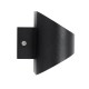 GLOBOSTAR® EDEN 60670 Μοντέρνο Φωτιστικό Τοίχου - Απλίκα LED 10W 950lm 60° AC 220-240V IP20 Θερμό Λευκό 2700K - Bridgelux COB Chip & TÜV SÜD Driver - Μαύρο Ματ - Μ16 x Π10.5 x Υ9cm - 3 Χρόνια Εγγύηση