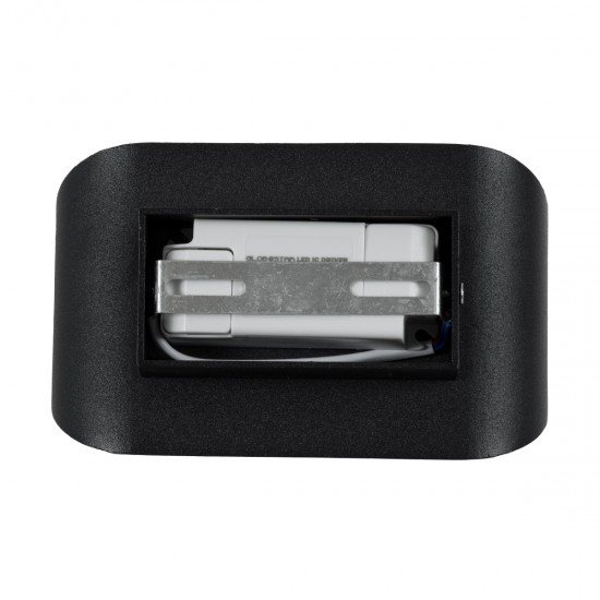 GLOBOSTAR® EDEN 60670 Μοντέρνο Φωτιστικό Τοίχου - Απλίκα LED 10W 950lm 60° AC 220-240V IP20 Θερμό Λευκό 2700K - Bridgelux COB Chip & TÜV SÜD Driver - Μαύρο Ματ - Μ16 x Π10.5 x Υ9cm - 3 Χρόνια Εγγύηση