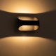 GLOBOSTAR® EDEN 60670 Μοντέρνο Φωτιστικό Τοίχου - Απλίκα LED 10W 950lm 60° AC 220-240V IP20 Θερμό Λευκό 2700K - Bridgelux COB Chip & TÜV SÜD Driver - Μαύρο Ματ - Μ16 x Π10.5 x Υ9cm - 3 Χρόνια Εγγύηση