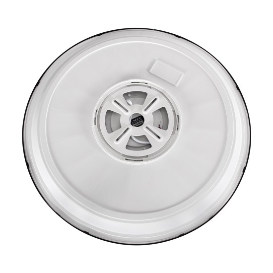 GLOBOSTAR® TUFFIN 60998 Φωτιστικό Πλαφονιέρα Οροφής LED 36W 3600lm 120° AC 220-240V Αδιάβροχο IP54 Ψυχρό Λευκό 6000K - Lumileds SMD Chip - Μαύρο Ματ & Λευκό Γαλακτερό - Μ48 x Π48 x Υ6.5cm - 3 Χρόνια Εγγύηση