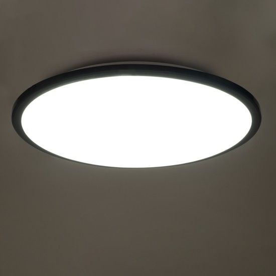 GLOBOSTAR® TUFFIN 60999 Φωτιστικό Πλαφονιέρα Οροφής LED 36W 3420lm 120° AC 220-240V Αδιάβροχο IP54 Φυσικό Λευκό 4500K - Lumileds SMD Chip - Μαύρο Ματ & Λευκό Γαλακτερό - Μ48 x Π48 x Υ6.5cm - 3 Χρόνια Εγγύηση GLOBOSTAR® TUFFIN 60999 Φωτιστικό Πλαφονιέρα Οροφής LED 36W 3420lm 120° AC 220-240V Αδιάβροχο IP54 Φυσικό Λευκό 4500K - Lumileds SMD Chip - Μαύρο Ματ & Λευκό Γαλακτερό - Μ48 x Π48 x Υ6.5cm - 3 Χρόνια Εγγύηση