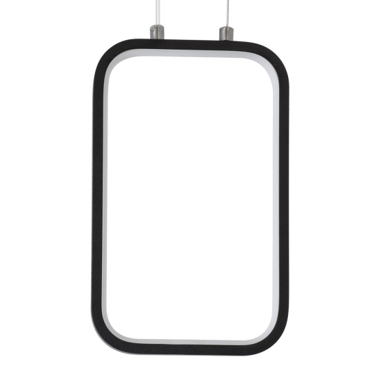 GLOBOSTAR® DEROBA 61298 Μοντέρνο Κρεμαστό Φωτιστικό Οροφής LED 12W 1320lm 360° AC 220-240V IP20 Ρυθμιζόμενο Λευκό CCT με On/Off 2700K/4500K/6000K - Lumileds SMD Chip - Μαύρο Ματ - Μ16 x Π1.6 x Υ25.5cm - 3 Χρόνια Εγγύηση GLOBOSTAR® DEROBA 61298 Μοντέρνο Κρεμαστό Φωτιστικό Οροφής LED 12W 1320lm 360° AC 220-240V IP20 Ρυθμιζόμενο Λευκό CCT με On/Off 2700K/4500K/6000K - Lumileds SMD Chip - Μαύρο Ματ - Μ16 x Π1.6 x Υ25.5cm - 3 Χρόνια Εγγύηση
