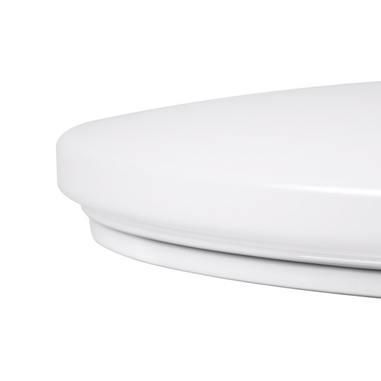 GLOBOSTAR® AVA 61017 Μοντέρνο Φωτιστικό Οροφής LED 76W 7600lm 120° AC 220-240V IP20 Ρυθμιζόμενο Λευκό CCT με Χειριστήριο από 2700K έως 6000K Dimmable - Lumileds SMD Chip - Λευκό Ματ - Μ48 x Π48 x Υ6.5cm - 3 Χρόνια Εγγύηση