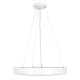 GLOBOSTAR® CASPER 61018 Μοντέρνο Κρεμαστό Φωτιστικό Οροφής LED 76W 8372lm 120° AC 220-240V IP20 Ρυθμιζόμενο Λευκό CCT με Χειριστήριο από 2700K έως 6000K Dimmable - Lumileds SMD Chip - Λευκό Ματ - Μ45 x Π45 x Υ5.5cm - 3 Χρόνια Εγγύηση