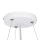 GLOBOSTAR® CASPER 61018 Μοντέρνο Κρεμαστό Φωτιστικό Οροφής LED 76W 8372lm 120° AC 220-240V IP20 Ρυθμιζόμενο Λευκό CCT με Χειριστήριο από 2700K έως 6000K Dimmable - Lumileds SMD Chip - Λευκό Ματ - Μ45 x Π45 x Υ5.5cm - 3 Χρόνια Εγγύηση