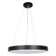 GLOBOSTAR® CASPER 61019 Μοντέρνο Κρεμαστό Φωτιστικό Οροφής LED 76W 8372lm 120° AC 220-240V IP20 Ρυθμιζόμενο Λευκό CCT με Χειριστήριο από 2700K έως 6000K Dimmable - Lumileds SMD Chip - Μαυρό Ματ - Μ45 x Π45 x Υ5.5cm - 3 Χρόνια Εγγύηση