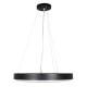 GLOBOSTAR® CASPER 61019 Μοντέρνο Κρεμαστό Φωτιστικό Οροφής LED 76W 8372lm 120° AC 220-240V IP20 Ρυθμιζόμενο Λευκό CCT με Χειριστήριο από 2700K έως 6000K Dimmable - Lumileds SMD Chip - Μαυρό Ματ - Μ45 x Π45 x Υ5.5cm - 3 Χρόνια Εγγύηση